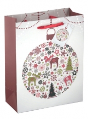 Weihnachtspapiertüte "Elch" 