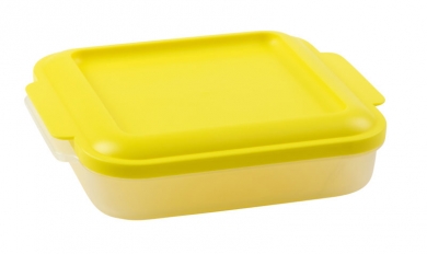 Universaldose "Trendy 0,75 l" Gelb | Natur-Transparent | ohne Aufdruck