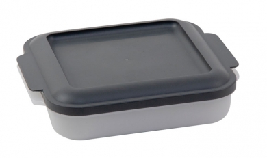 Universaldose "Trendy 0,75 l" Grau-Anthrazit | Natur-Transparent | ohne Aufdruck