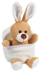 Plüschhase Lukas im "Stoffei" 