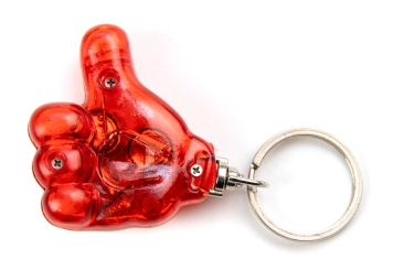 LED-Schlüsselanhänger "Hand" 