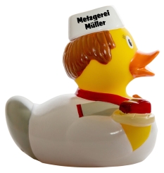 Metzger-Ente mit Druck