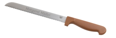 Schneidebär® Brotmesser Braun - extra scharf | mit Lasergravur