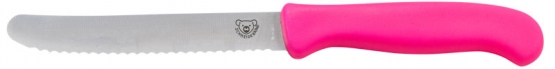 Schneidebär® Frühstücksmesser Pink - extra scharf | ohne Druck