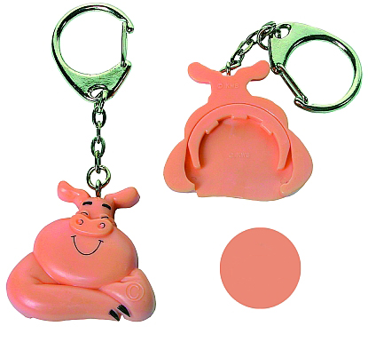Schlüsselanhänger 'Schweinchen' ohne Druck