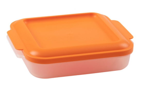 Universaldose "Trendy 0,75 l" Orange | Natur-Transparent | ohne Aufdruck