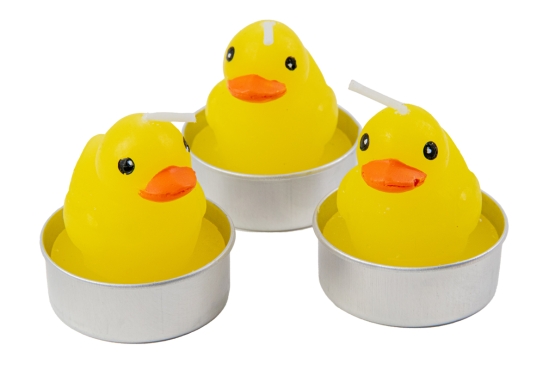 3er-Set Teelichter "Enten" 